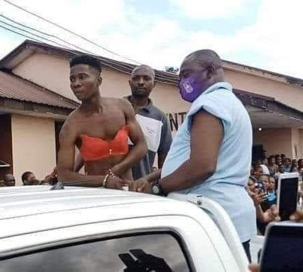 Man Stripped and Paraded After He Disguised as a Woman and Sneaked  Into Female Hostel in Ignatius Ajuru University of Education (Watch Video)