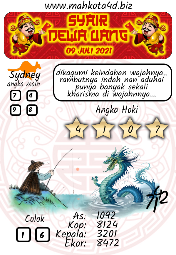 Syair Prediksi Togel Sydney - SDY Jum'at, 9 - Juli - 2021