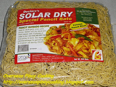 Dried Pancit Bato, Pancit Bicol