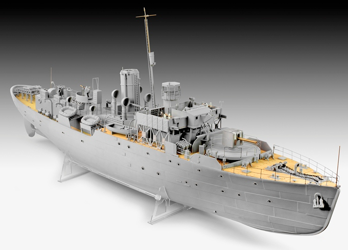BIG BOAT FROM REVELL - 1:72 SCALE FLOWER-CLASS CORVETTE 