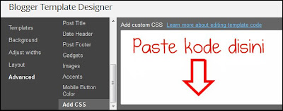 add css,designer blogger template,advanced
