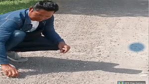 Kualitas Pekerjaan Jalan Cor Beton di Bendung Cijalu, Baru Beberapa Bulan Sudah Amburadul Patut Dipertanyakan