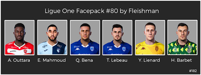 Ligue 1 Facepack #80 For eFootball PES 2021