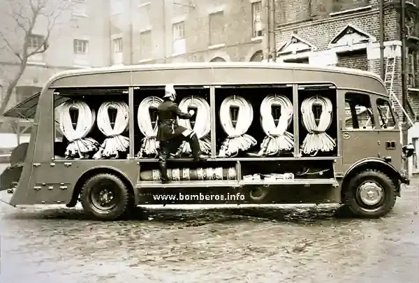 Camión de bomberos de Londres en 1937