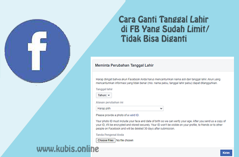 2 Cara Ganti Tanggal Lahir di FB Yang Sudah Limit/ Tidak Bisa Diganti