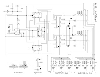 Wiring diagram for traffic light controller circuit