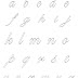 Desenho de Alfabeto para pintar. Alfabeto em letras minúsculas
