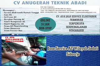 Jasa Service AC Wilayah Sedati Sidoarjo 