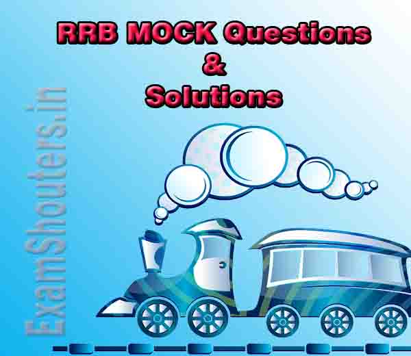 RRB SSE/JE Free Mock Test Paper 2015 with Answer Keys