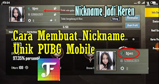 Cara Membuat Nickname Unik PUBG Mobile
