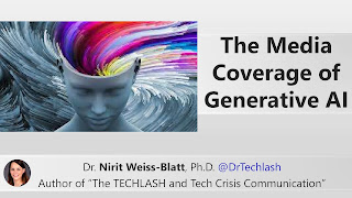 "The Media Coverage of Generative AI" Nirit Weiss-Blatt February 2023