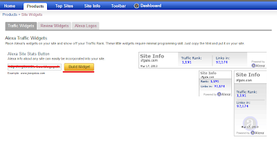 Cara Memasang Widget Alexa Rank di Blog