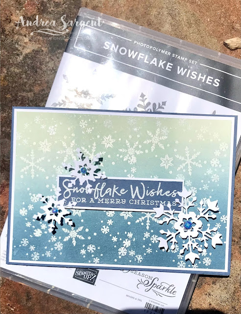 Misty Moonlight Snowflake Wishes Stampin' Up! card, Andrea Sargent, Independent Stampin' Up! Demonstrator, Valley Inspirations, Adelaide foothills, Australia