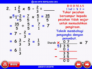 AZIMAT SEKOLAH RENDAH: OPERASI SERENTAK PECAHAN