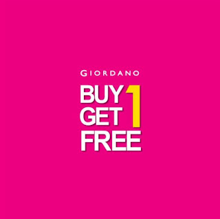 Giordano BUY 1 FREE 1 Promotion (22 December - 25 December 2017)
