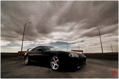 Black Toyota Supra Wallpaper