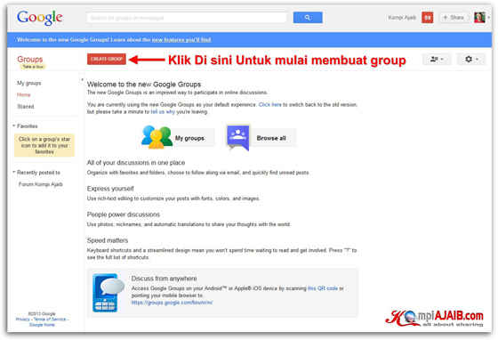 Membuat Forum Diskusi Blog Di Google Groups