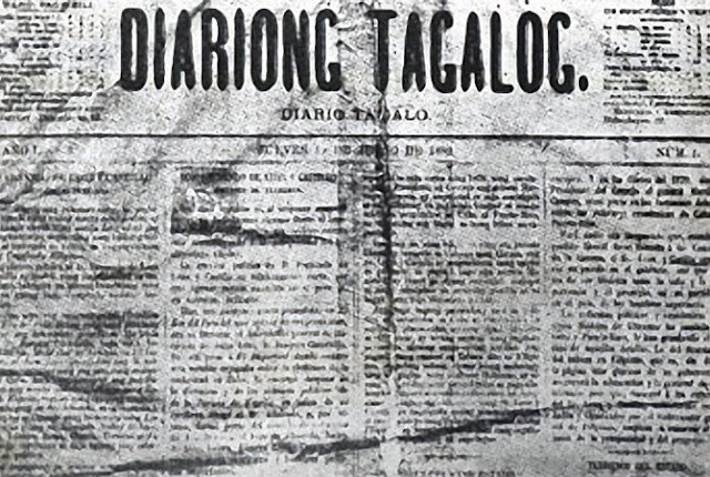 Front page of Diariong Tagalog