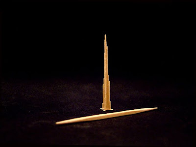Tiny Sculptures Made From A Single Toothpick Seen On www.coolpicturegallery.us
