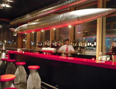 Restaurant at a Vintage Airplane in Zurich Airport