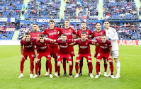 C. A. OSASUNA. Temporada 2023-24. Chimy Ávila, Ante Budimir, Jorge Herrando, David García, Juan Cruz, Sergio Herrera. Kike Barja, Aimar Oroz, Moi Gómez, Iker Muñoz, Rubén Peña. GETAFE C. F. 3 🆚 C. A. OSASUNA 2 Domingo 17/09/2023, 14:00 horas. Campeonato de Liga de 1ª División, jornada 5. Getafe, Madrid, Coliseum Alfonso Pérez: 9.808 espectadores. GOLES: ⚽1-0: 36’, Stefan Mitrović. ⚽1-1: 45’, Iker Muñiz. ⚽2-1: 51’, José Ángel Carmona. ⚽2-2: 57’, Ante Budimir, de penalti. ⚽3-2: 86’, Nemanja Maksimović.