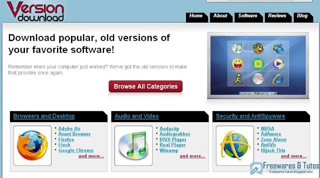 Le site du jour : VersionDownload