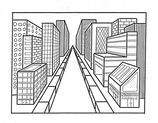 Art College Blog: 1&2 Point perspective