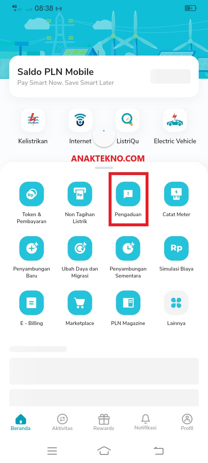 Cara mengisi token listrik gagal