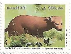 Selo Cachorro-do-mato-vinagre