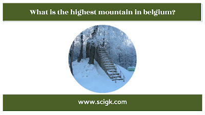 What is the highest mountain in belgium