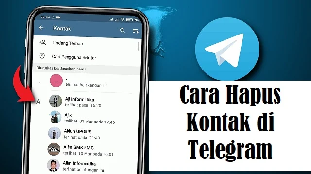 Cara Hapus Kontak di Telegram