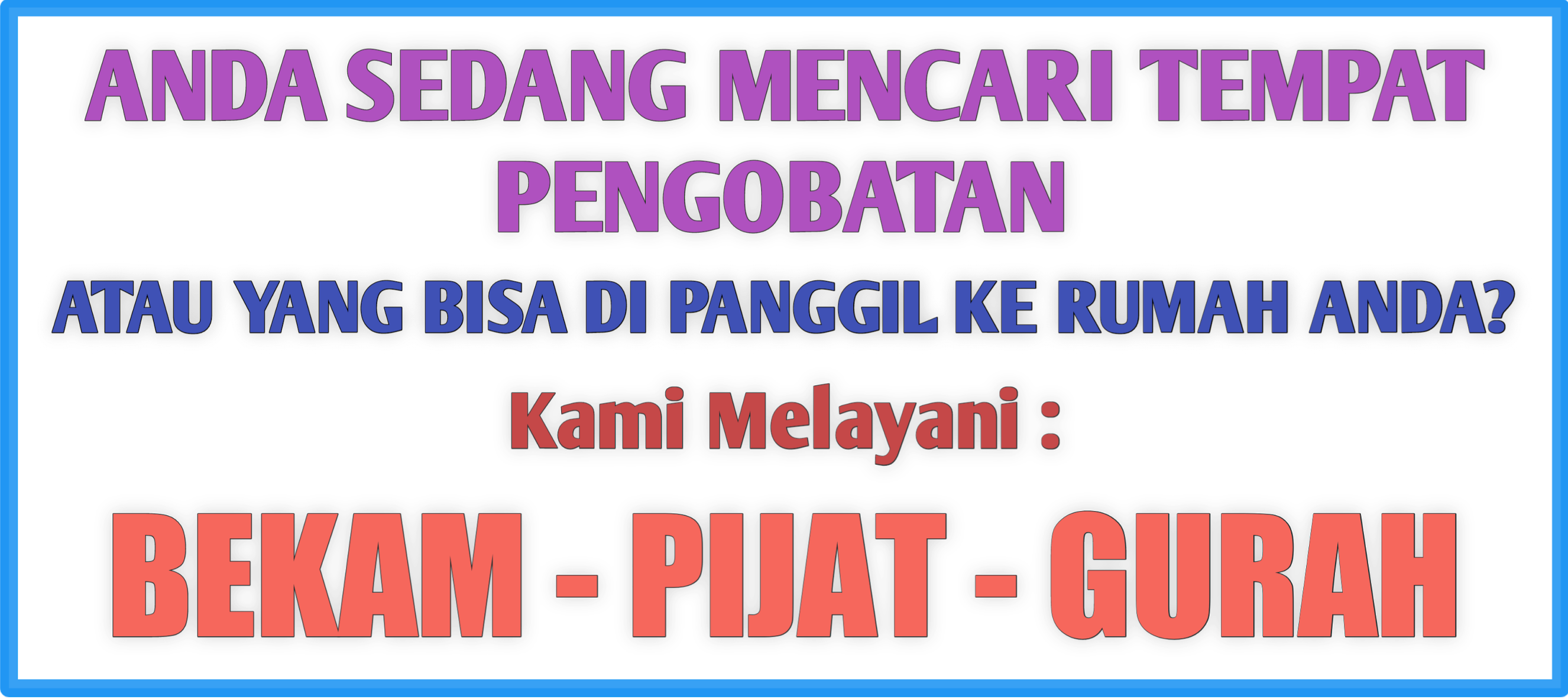 Banner Bekam Pijat Gurah Bandung