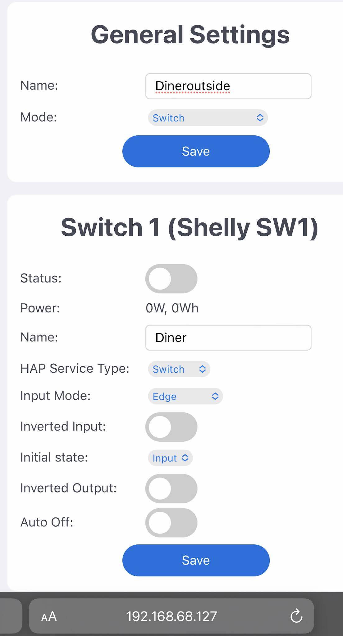 Adding Shelly to HomeKit to make a dumb switch smart