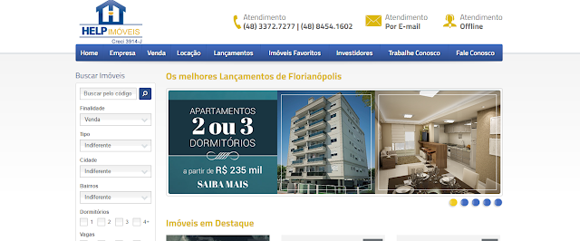  Site Help Imóveis na Grande Florianópolis