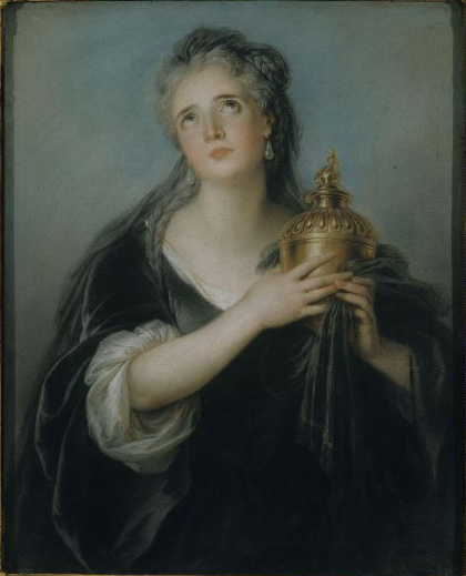 Charles Antoine Coypel - Adrienne Lecouvreur interpreta a Cornélie - 1726