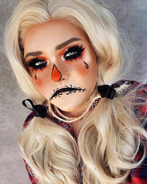 ll notice such a large amount of superb concepts from vampires to ghosts and shuddery moti 22+ Latest Scarecrow Halloween Makeup Ideas To Copy In 2019