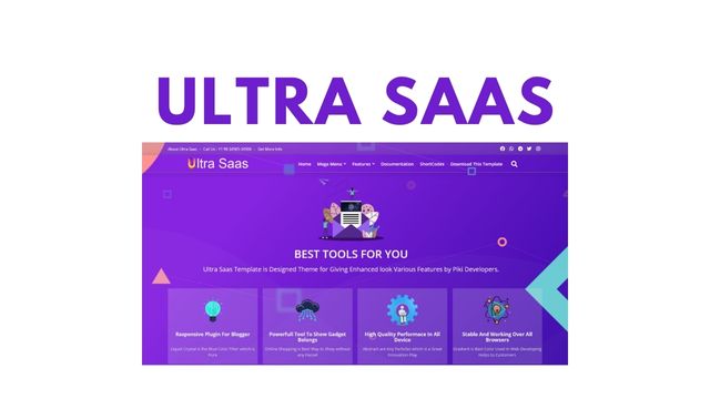 Ultra Saas Premium Blogger Template - Professional & Elegant