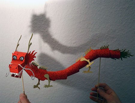 2012 Chinese New Year Dragon Paper Toy