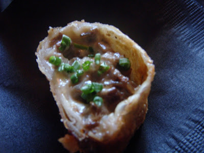 Steak and cheese egg rolls at Del Frisco's Double Eagle Steakhouse, Boston, Mass.