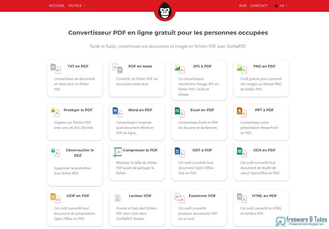 GorillaPDF : un nouveau service en ligne pour convertir et éditer les fichiers PDF