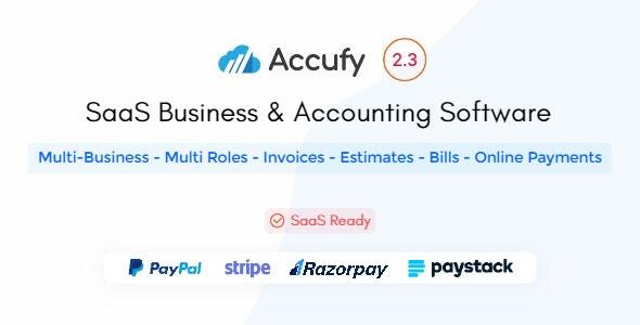 Accufy v2.3 – SaaS Business & Accounting Software