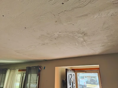 Plaster Ceiling Repaired with drywall