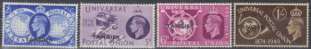 British Offices Abroad - Tangier - 1949 - 75th anniv. of the UPU