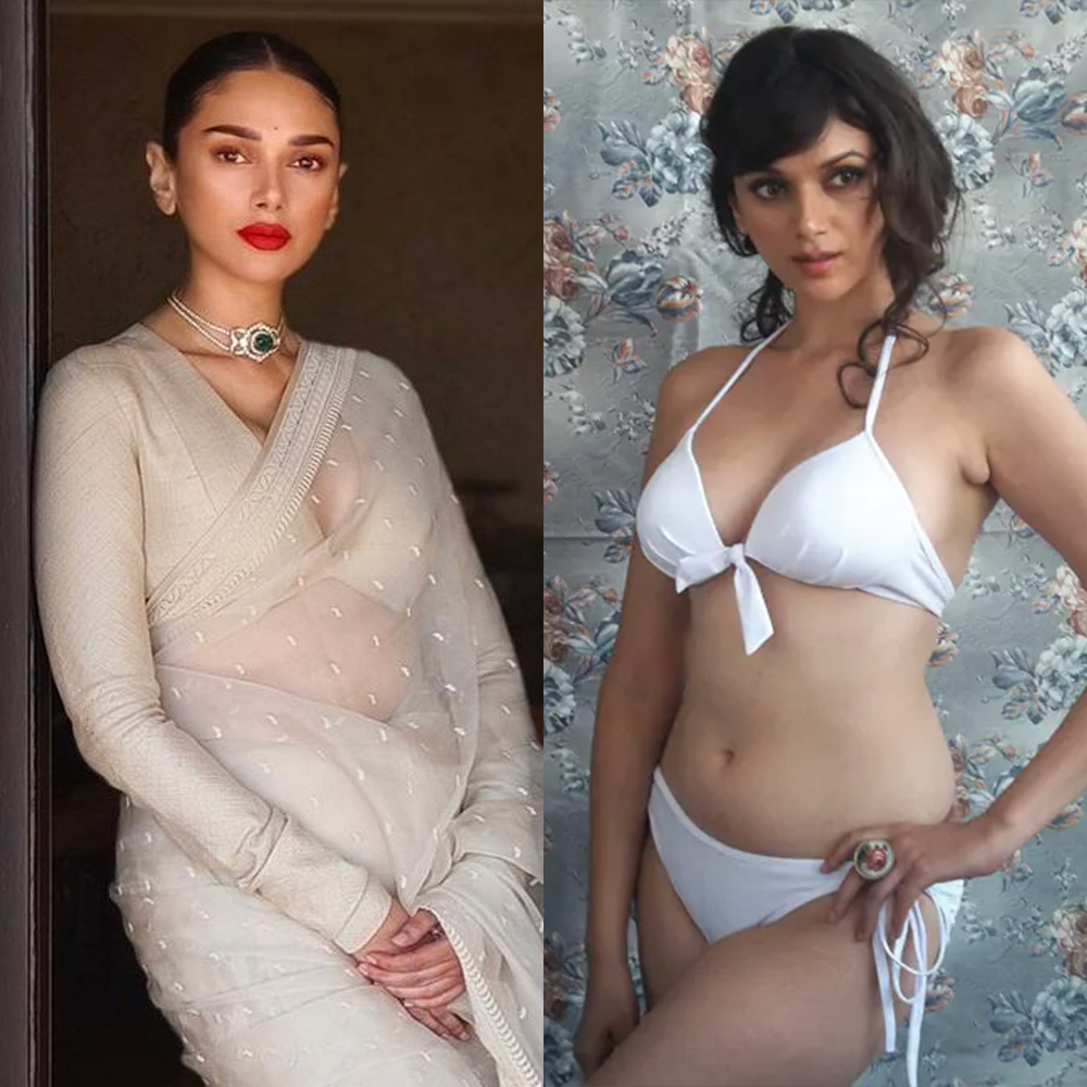 Aditi Rao Hydari saree vs bikini hot actress