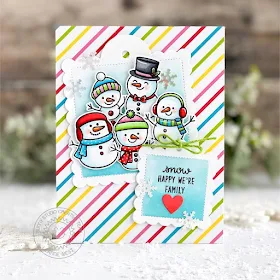 Sunny Studio Stamps: Feeling Frosty Scalloped Tag Dies Winter Themed Friendship Card by Leanne West