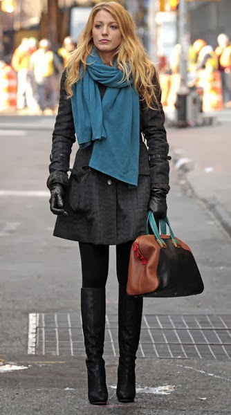 Cute Coat  , Sarf Cashmere Autumn Bag With Boots