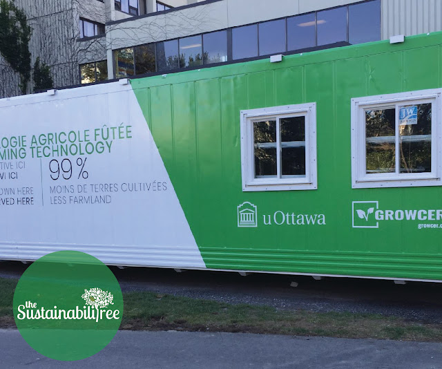 Growcer unit with decals at uOttawa