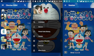 BBM MOD Doraemon Clone Apk v3.2.0.6 Full Transparan Terbaru 