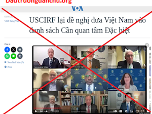 Phản đối USCIRF đưa ra các nhận định thiếu khách quan, sai lệch về tình hình tôn giáo Việt Nam