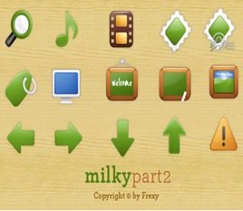 Milky icon set